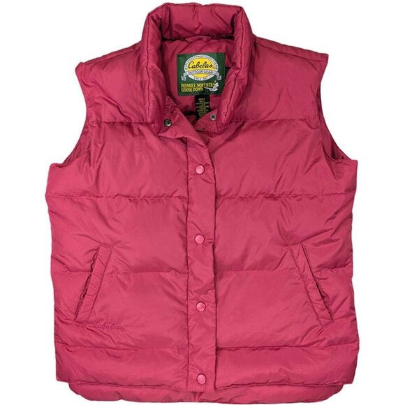 Cabela's Jackets & Blazers - Cabela's Premier Northern Goose Down 550 Puffer Vest Womens Small Pink Gorpcore